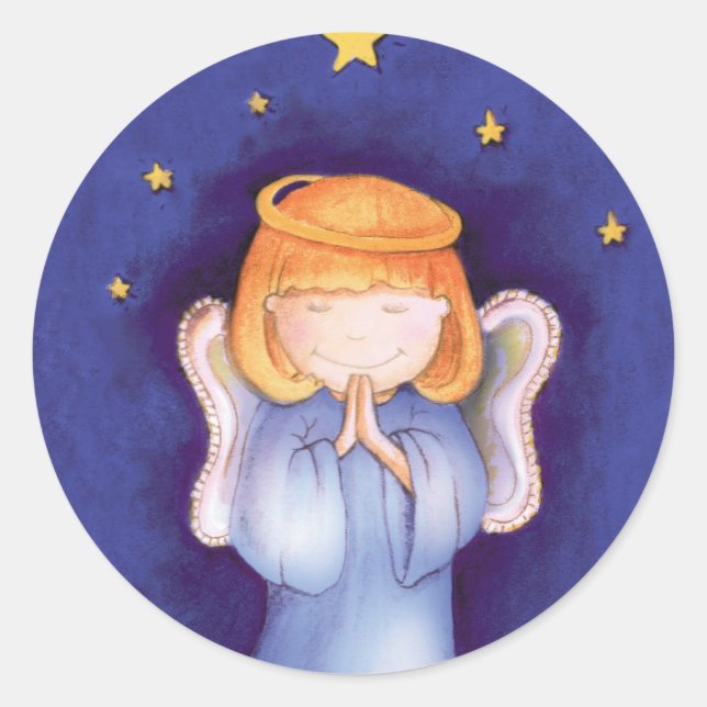autocollant d'ange de Noël (Devant)