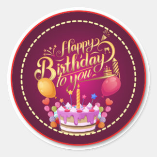 Autocollant d'anniversaire