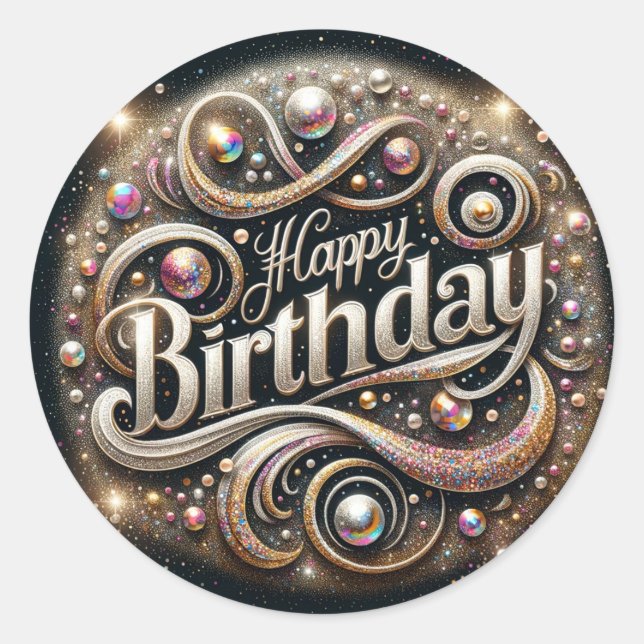 Autocollant d'anniversaire (Devant)