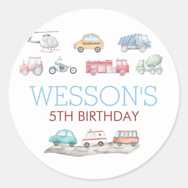 autocollant d'anniversaire du transport, (Devant)