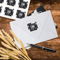 Autocollant d'anniversaire Vache sacrée à imprimé