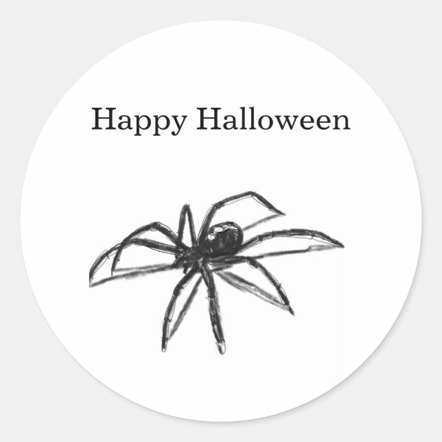 Autocollant d'araignée Halloween (Devant)