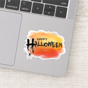 Autocollant d'araignée joyeux halloween 