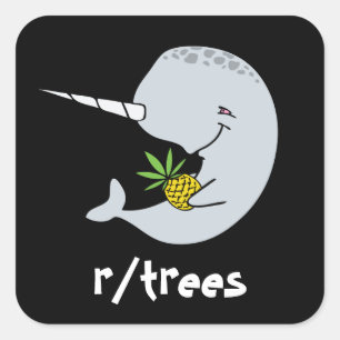 Autocollant d'arbres de Narwhal