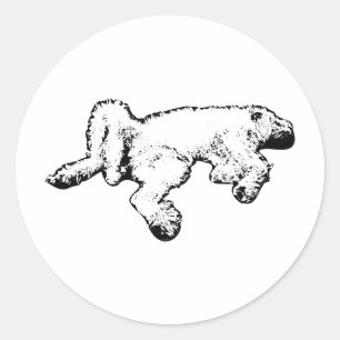 Autocollant d'art à l'encre de Spinone heureux