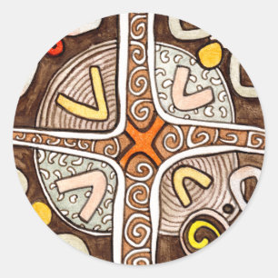 Autocollant d'art africain