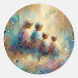 Autocollant d'art de la réunion de famille