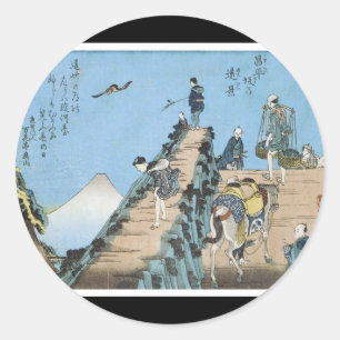 Autocollant d'art japonais ancien