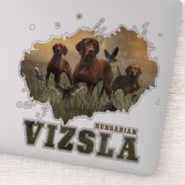 Autocollant d'art Vizsla hongrois