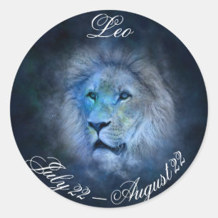 Autocollant d'astrologie de symbole de lion de