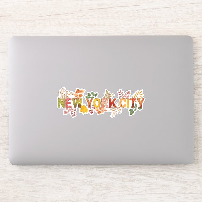 Autocollant d'automne de New York (Ordinateur)