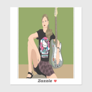 Autocollant d'autoportrait