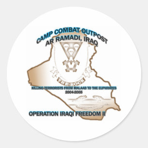 autocollant d'avant-poste de combat 1-503rd