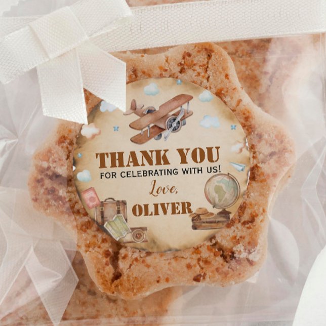 Autocollant d'avion vintage Étiquettes (Créateur téléchargé)