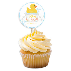 Autocollant de Baby Shower Canard en Caoutchouc