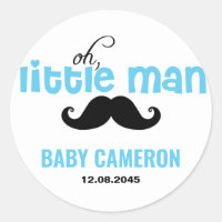Autocollant de Baby Shower pour Petit Homme à Mous