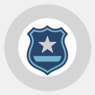 Autocollant de badge de police