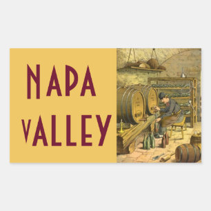 Autocollant de bagage de pays de vin de voyage de