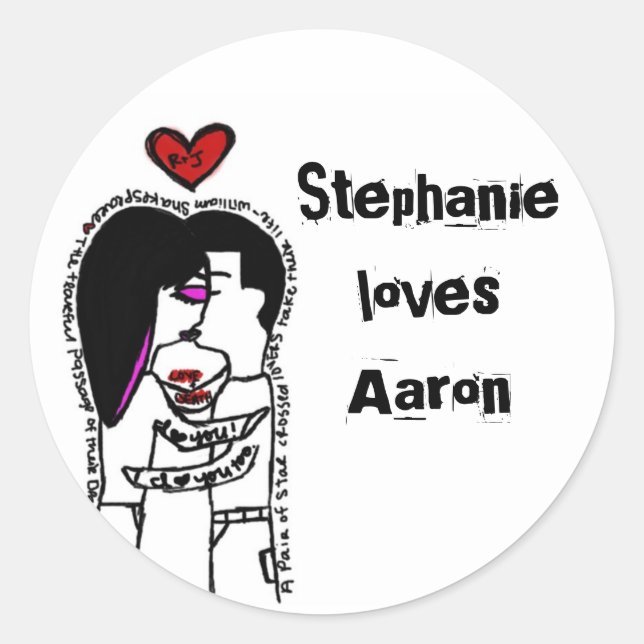 autocollant de baiser (Devant)