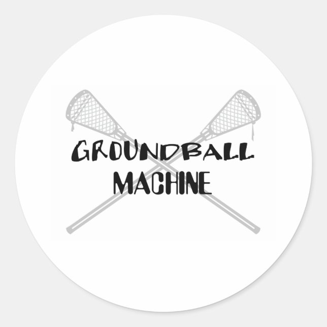 Autocollant de balle de fond Lacrosse Smack LAX (Devant)