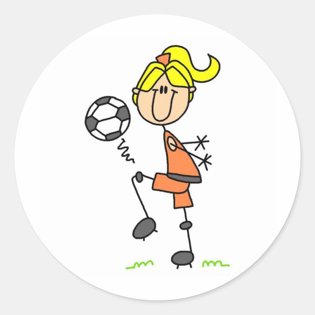 Autocollant de balle de soccer (Devant)