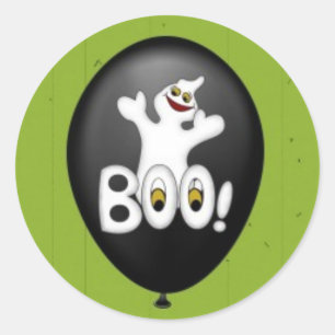 Autocollant de ballon de fantôme de Halloween