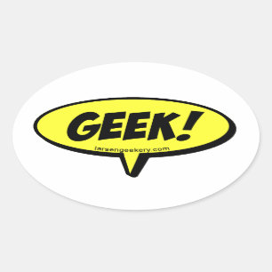 Autocollant de ballon de mot de GEEK