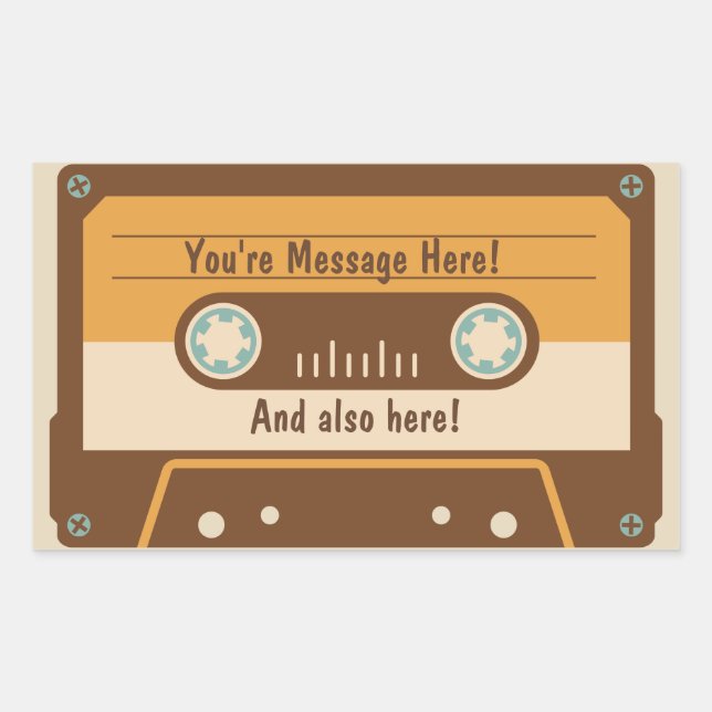 Autocollant de bande de la cassette de message per (Devant)