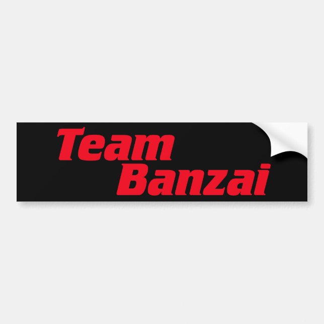 Autocollant de Banzai d'équipe (Devant)