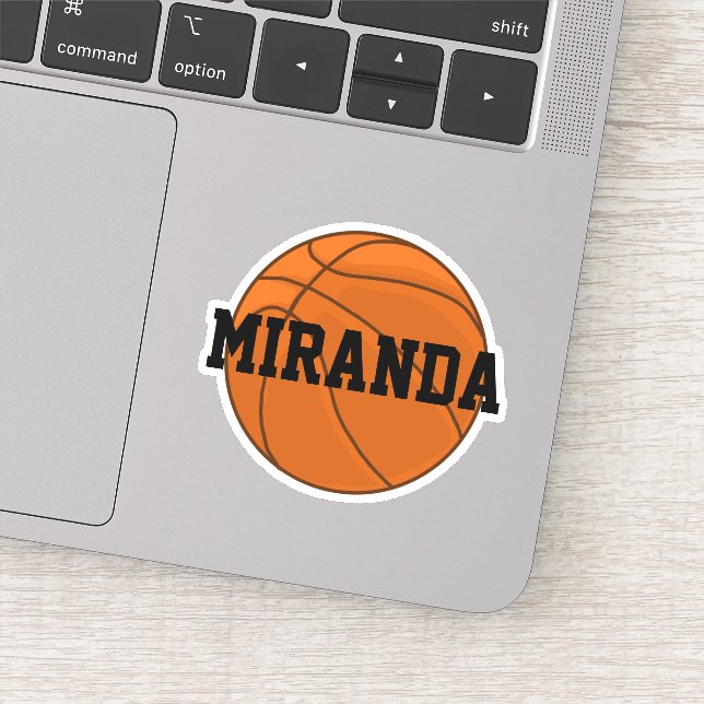 Autocollant de basket-ball personnalisé (Détail)