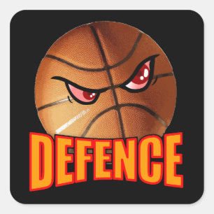 Autocollant de basketball de défense