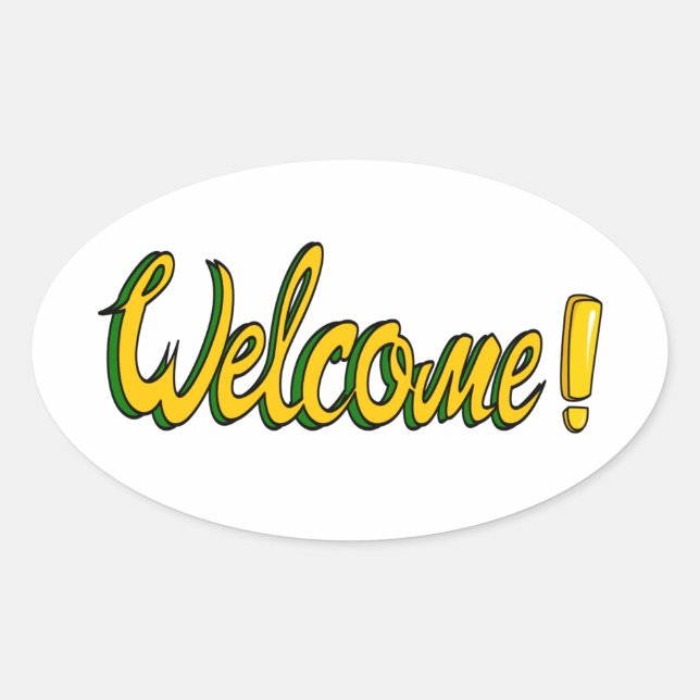 autocollant de bienvenue (Devant)