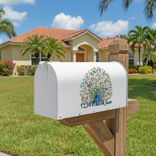 Autocollant de boîte aux lettres Peacock
