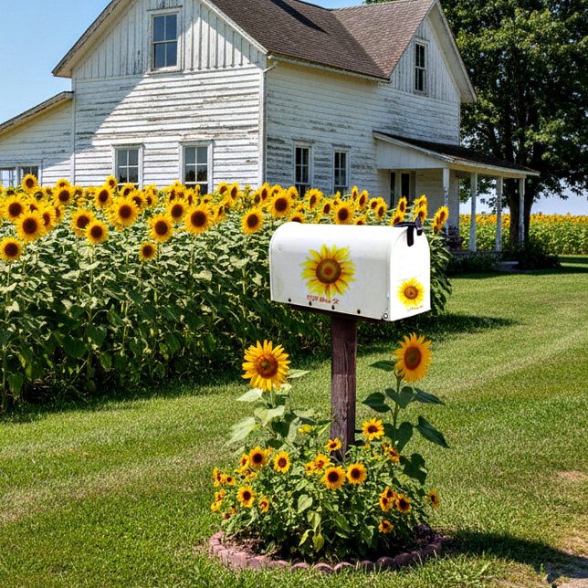 Autocollant de boîte aux lettres Sunflower (Créateur téléchargé)
