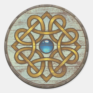 Autocollant de bouclier de Viking - broche