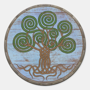 Autocollant de bouclier de Viking - Yggdrasil