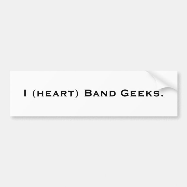 Autocollant de butoir de geeks de la bande I (de (Devant)