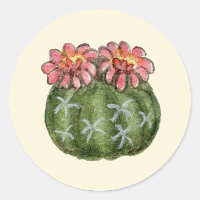 Autocollant de cactus de la chaîne naine (Devant)