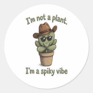 Autocollant de cactus Spiky Vibe - Amoureux des pl