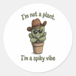 Autocollant de cactus Spiky Vibe - Amoureux des pl
