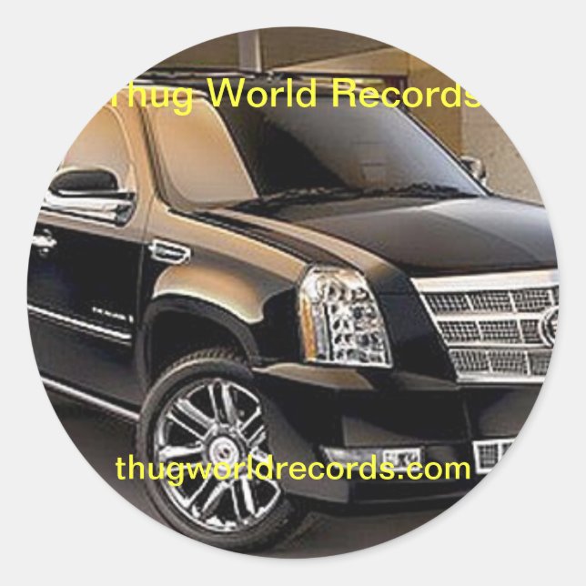autocollant de Cadillac de records mondiaux de (Devant)