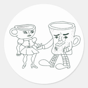 Autocollant de café et de thé