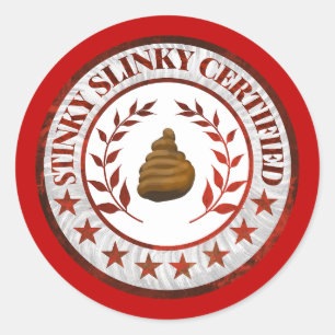 Autocollant de camping-car certifié Stinky Slinky