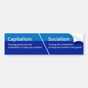 Autocollant de capitalisme/socialisme