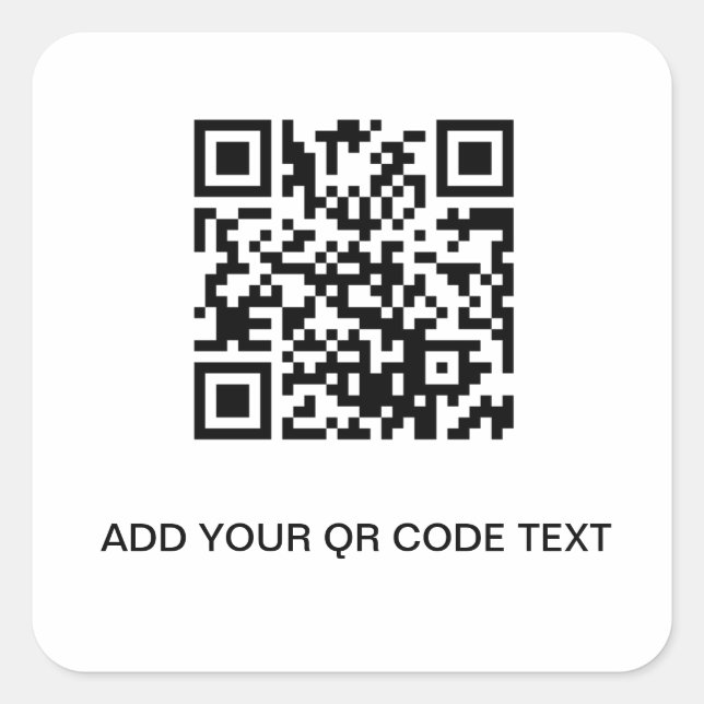 AUTOCOLLANT DE CARRÉ DE MODÈLE DE MAGASIN DE CODE (Devant)