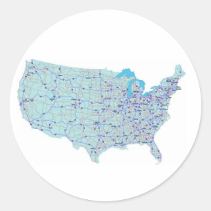Autocollant de carte bleue des États-Unis