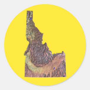 Autocollant de carte de l'Idaho