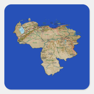 Autocollant de carte du Venezuela