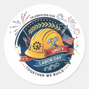 Autocollant de casque de travailleur de la fête du