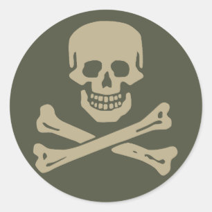Autocollant de casquette de portée, jolly roger -